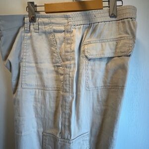 Chico’s Casual Cargo Pants in Light Beige